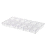 Maxbell Maxbell Empty Storage Container Box Case for Nail Art Tips Rhinestone  Clear