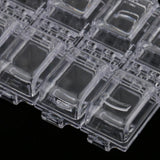 Maxbell Maxbell Empty Storage Container Box Case for Nail Art Tips Rhinestone  Clear