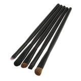 Maxbell Maxbell Pro 5pieces Makeup Cosmetic Foundation Eyeshadow Eyebrow Eyeliner Lip Blending Brushes Set with Organizer Tube Compact Size