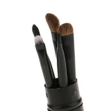 Maxbell Maxbell Pro 5pieces Makeup Cosmetic Foundation Eyeshadow Eyebrow Eyeliner Lip Blending Brushes Set with Organizer Tube Compact Size