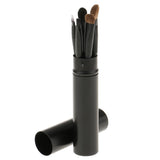 Maxbell Maxbell Pro 5pieces Makeup Cosmetic Foundation Eyeshadow Eyebrow Eyeliner Lip Blending Brushes Set with Organizer Tube Compact Size