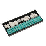 Maxbell Maxbell 13 Pieces Nail Art Acrylic Gel Polishing Grinding Head Tools Ceramic Electric Drill Bits