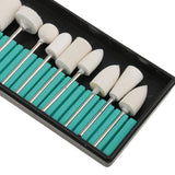 Maxbell Maxbell 13 Pieces Nail Art Acrylic Gel Polishing Grinding Head Tools Ceramic Electric Drill Bits