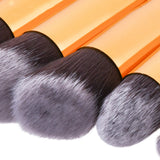 Maxbell Maxbell 10 Pieces Makeup Beauty Brush Kit Face Foundation Blush Powder Contour Bronzer Eyeshadow Eyebrow Eyeliner Lip Eye Brushes Set