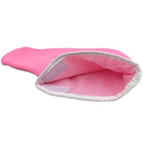 Maxbell Maxbell 1 Pair Reusable Pink Thermal Cloth Insulated Booties for Paraffin Wax Heat Therapy Spa Treatments/Self Tanning