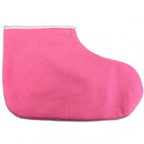 Maxbell Maxbell 1 Pair Reusable Pink Thermal Cloth Insulated Booties for Paraffin Wax Heat Therapy Spa Treatments/Self Tanning