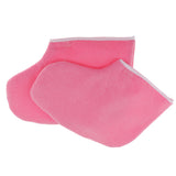 Maxbell Maxbell 1 Pair Reusable Pink Thermal Cloth Insulated Booties for Paraffin Wax Heat Therapy Spa Treatments/Self Tanning