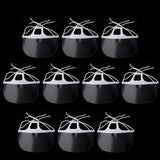 Maxbell 20Pcs Multifunction Clear Hygienic Sanitary Face Mask Catering Spit Guard
