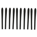 Maxbell Maxbell Pack of 10 Silicone Rubber Eyeglasses Spectacle Reading Glasses Temple Cover End Tips Ear Socks Tubes Replacement Kit Black