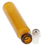 Maxbell Maxbell 10 ml (1/3 fl oz) Gold Glass Essential Oil Gel Roll On Bottles - Pack of 6+1
