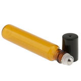 Maxbell Maxbell 10 ml (1/3 fl oz) Gold Glass Essential Oil Gel Roll On Bottles - Pack of 6+1