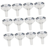 12pcs Small Aluminum Mini Funnels for Bottle Filling, Perfumes, Essential Oils, Science Laboratory Chemicals, Arts Crafts Supplies