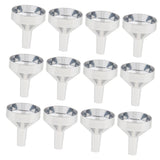 12pcs Small Aluminum Mini Funnels for Bottle Filling, Perfumes, Essential Oils, Science Laboratory Chemicals, Arts Crafts Supplies