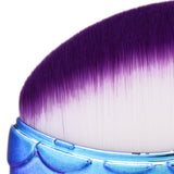 Maxbell Maxbell Mermaid Fish Angled Makeup Brush Foundation Cream Powder Blush Tool Rainbow