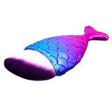 Maxbell Maxbell Mermaid Fish Angled Makeup Brush Foundation Cream Powder Blush Tool Rainbow