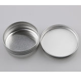 Maxbell Maxbell Lot 50 Disposable Lip Gloss Brush + Lot 12 Aluminum Round Tins Container 10g