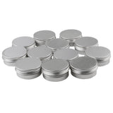 Maxbell Maxbell Lot 50 Disposable Lip Gloss Brush + Lot 12 Aluminum Round Tins Container 10g
