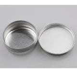 Maxbell 12Pcs Aluminum Round Screw Lid Cosmetic Lip Balm Tins Cream Containers 50g