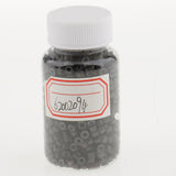 Maxbell Maxbell 1000 Pieces Silicone Hair Extension Loop Micro Color Ring Beads Dark Brown