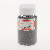 Maxbell Maxbell 1000 Pieces Silicone Hair Extension Loop Micro Color Ring Beads Black