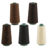 Maxbell Maxbell Hair Weaving Sewing Decor Thread for Wig Weft Hair Extensions Dark Brown