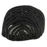 Maxbell Maxbell Soft Breathable Adjustable Professional Home Cornrow Mesh Net Wig Cap Black L