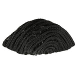 Maxbell Maxbell Soft Breathable Adjustable Professional Home Cornrow Mesh Net Wig Cap Black L
