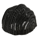 Maxbell Maxbell Soft Breathable Adjustable Professional Home Cornrow Mesh Net Wig Cap Black M