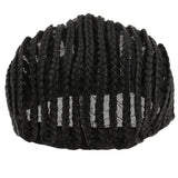 Maxbell Maxbell Soft Breathable Adjustable Professional Home Cornrow Mesh Net Wig Cap Black M