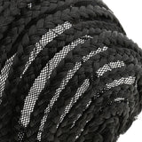 Maxbell Maxbell Soft Breathable Adjustable Professional Home Cornrow Mesh Net Wig Cap Black M
