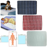 Maxbell Maxbell Washable Reusable Underpad Incontinence Pad Absorbent Sheet Protect Blue XS