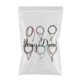 Maxbell Set of 6pcs PU Leather Sports Eyeglass Reading Spectacles Sunglasses Glasses Holder Cord Chain Red Blue Black Purple Brown Coffee - Aladdin Shoppers