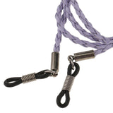 Maxbell Set of 6pcs PU Leather Sports Eyeglass Reading Spectacles Sunglasses Glasses Holder Cord Chain Red Blue Black Purple Brown Coffee - Aladdin Shoppers