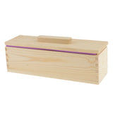 Maxbell Silicone Soap Mold Wood Box Wooden Beveler Planer Handmade Soap Cutting Tool