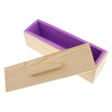 Maxbell Silicone Soap Mold Wood Box Wooden Beveler Planer Handmade Soap Cutting Tool