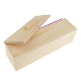 Maxbell Silicone Soap Mold Wood Box Wooden Beveler Planer Handmade Soap Cutting Tool