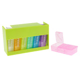 Maxbell Maxbell Portable 7 Day Weekly Pill Box Medicine Storage Tablet Organizer Case Green