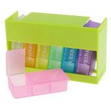 Maxbell Maxbell Portable 7 Day Weekly Pill Box Medicine Storage Tablet Organizer Case Green