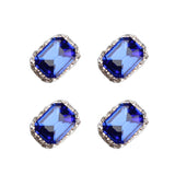 Maxbell Maxbell 10Pieces 3D DIY Rhinestone Jewelry Nail Art Charms Glitter Manicure Tip Blue