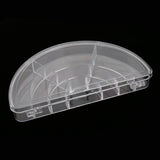 Maxbell Maxbell 10 Compartment Fan Storage Case Container Box for Nail Art Tips Gems Stickers Organizer