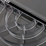 Maxbell Maxbell 10 Compartment Fan Storage Case Container Box for Nail Art Tips Gems Stickers Organizer
