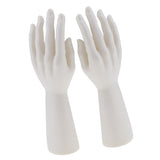 Maxbell 2 Pairs Male Mannequin Hand for Jewelry Bracelet Gloves Display Skin Color