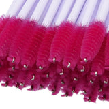 Maxbell Maxbell 50 Piece Disposable Eyelash Extension Brushes Mascara Wands Applicator Pink