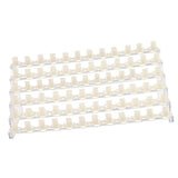 Maxbell Maxbell 72 SLOTS / 6 TIERS Professional Clear Manicure Nail Art Display Stand Plastic Rack Holder Shelf with 72 Pieces Nail Tip Rings