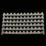 Maxbell Maxbell 72 SLOTS / 6 TIERS Professional Clear Manicure Nail Art Display Stand Plastic Rack Holder Shelf with 72 Pieces Nail Tip Rings