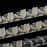 Maxbell Maxbell 72 SLOTS / 6 TIERS Professional Clear Manicure Nail Art Display Stand Plastic Rack Holder Shelf with 72 Pieces Nail Tip Rings