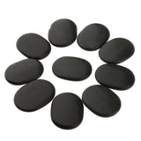 11 Pieces Massage Stone Natural   Basalt Hot Rock for Spa Gua Sha