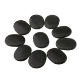 11 Pieces Massage Stone Natural   Basalt Hot Rock for Spa Gua Sha