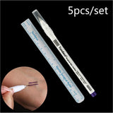 Maxbell Maxbell 10 Pieces Skin Marker Scribe Pen With Ruler Tattoo Piercing Permanent Makeup