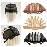 Maxbell Maxbell Wig Making Base Inner Cap Adjustable Weave Breathable Weaving Lace Net Black